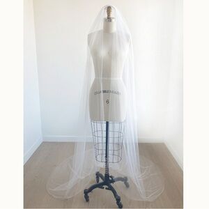 Sara Gabriel - DONNA VEIL - 90” - Ballet Tulle - Pale Ivory